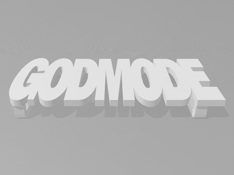 GODMODE皮带装饰免费下载3D打印模型STL文件