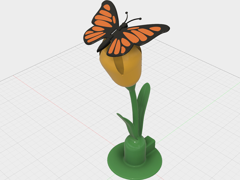 活动的蝴蝶3D打印模型免费STL文件下载-深圳市博易特智能科技有限公司