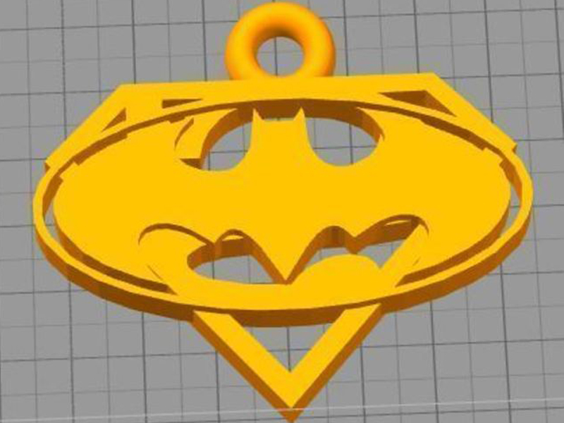 蝙蝠侠超人吊坠3D打印模型免费STL文件下载-深圳市博易特智能科技有限公司