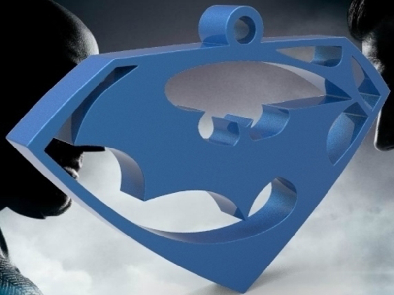 蝙蝠侠超人钥匙链耳环3D打印模型免费STL文件下载-深圳市博易特智能科技有限公司