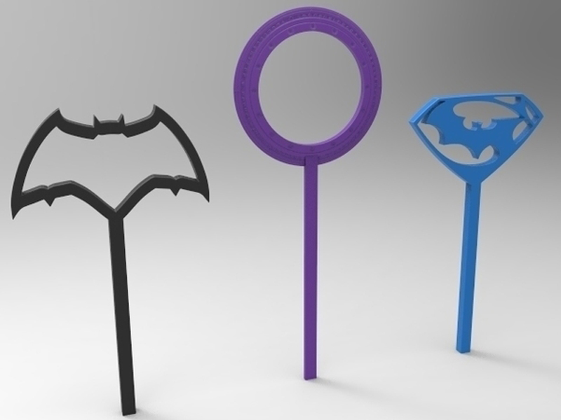 蝙蝠侠超人泡沫魔杖3D打印模型免费STL文件下载-深圳市博易特智能科技有限公司