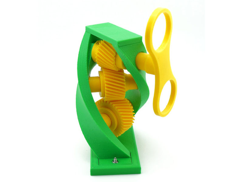 螺旋交叉斜齿轮传动模型3D打印模型免费STL文件下载-深圳市博易特智能科技有限公司