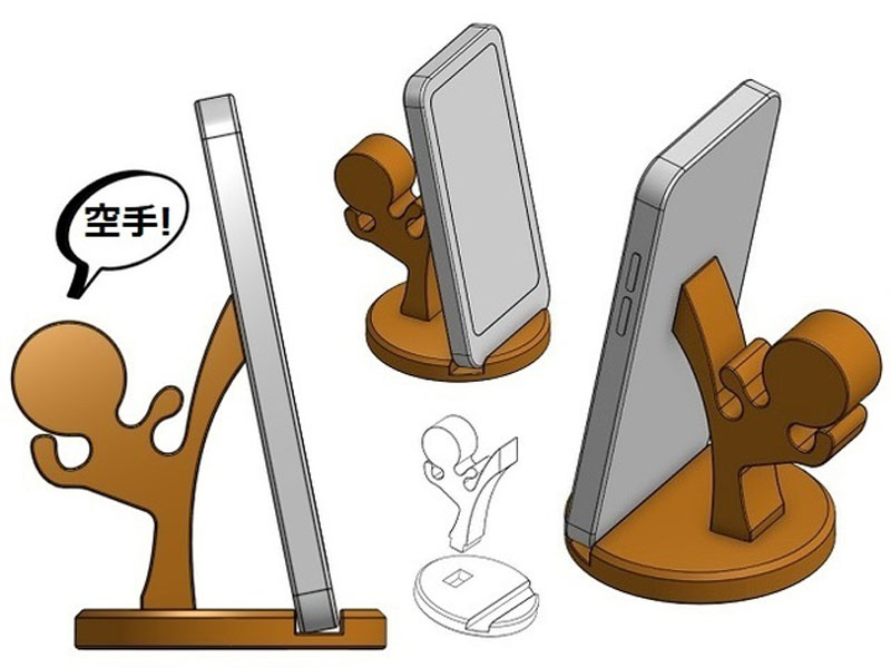 空手道手机座3D打印模型免费STL文件下载-深圳市博易特智能科技有限公司