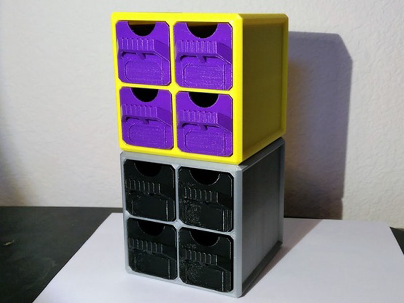 可堆叠立方体抽屉3D打印模型免费STL文件下载-深圳市博易特智能科技有限公司