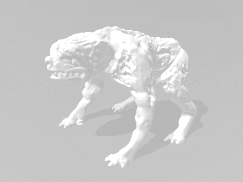 僵尸狗造型3D打印模型免费STL文件下载-深圳市博易特智能科技有限公司