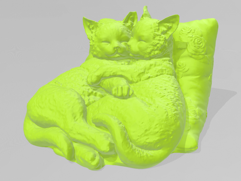 沉睡的小猫3D打印模型免费STL文件下载-深圳市博易特智能科技有限公司