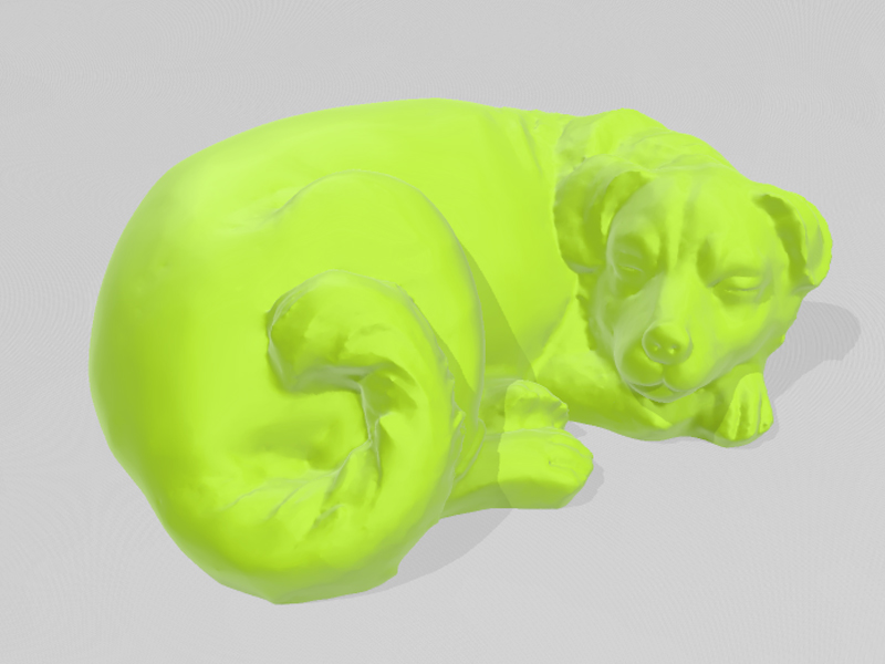 睡着的狗3D打印模型免费STL文件下载-深圳市博易特智能科技有限公司
