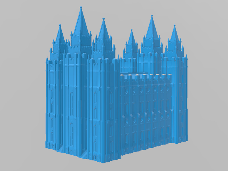 盐湖城寺庙3D打印模型免费STL文件下载-深圳市博易特智能科技有限公司