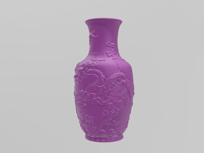 龙纹花瓶3D打印模型免费STL文件下载-深圳市博易特智能科技有限公司