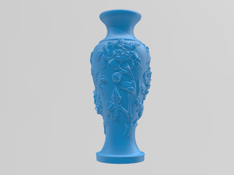 牡丹花瓶3D打印模型免费STL文件下载-深圳市博易特智能科技有限公司
