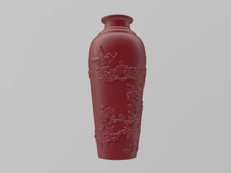 梅花飞鸟花瓶3D打印模型免费STL文件下载-深圳市博易特智能科技有限公司