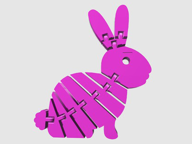 复活节兔子3D打印模型免费STL文件下载-深圳市博易特智能科技有限公司