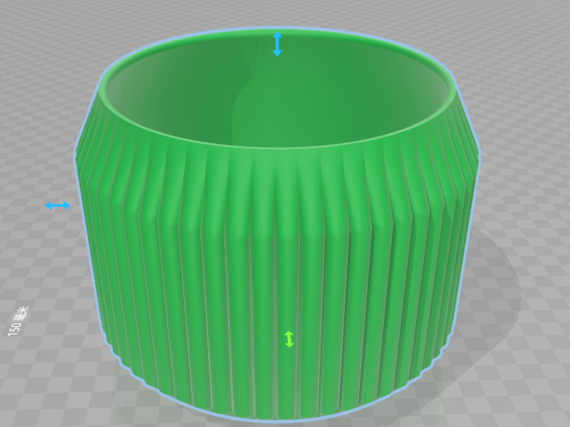 条纹花盆3D打印模型免费STL文件下载-深圳市博易特智能科技有限公司