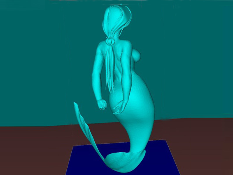 胖乎乎的美人鱼3D打印模型免费STL文件下载-深圳市博易特智能科技有限公司