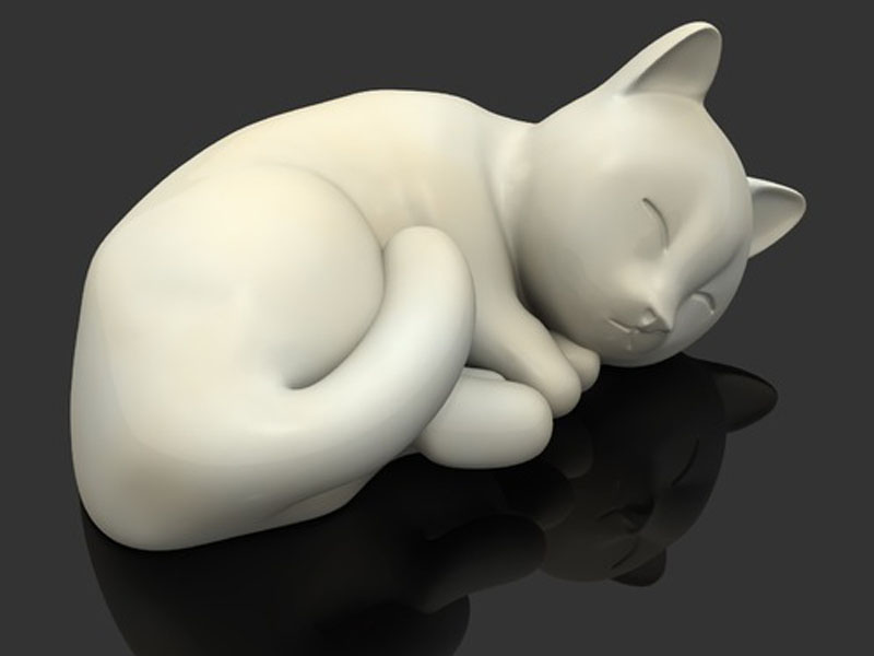 睡着的小猫3D打印模型免费STL文件下载-深圳市博易特智能科技有限公司