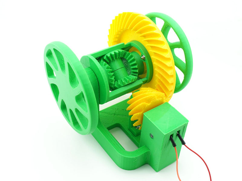 准双曲面齿轮传动汽车差速器3D打印模型免费STL文件下载-深圳市博易特智能科技有限公司