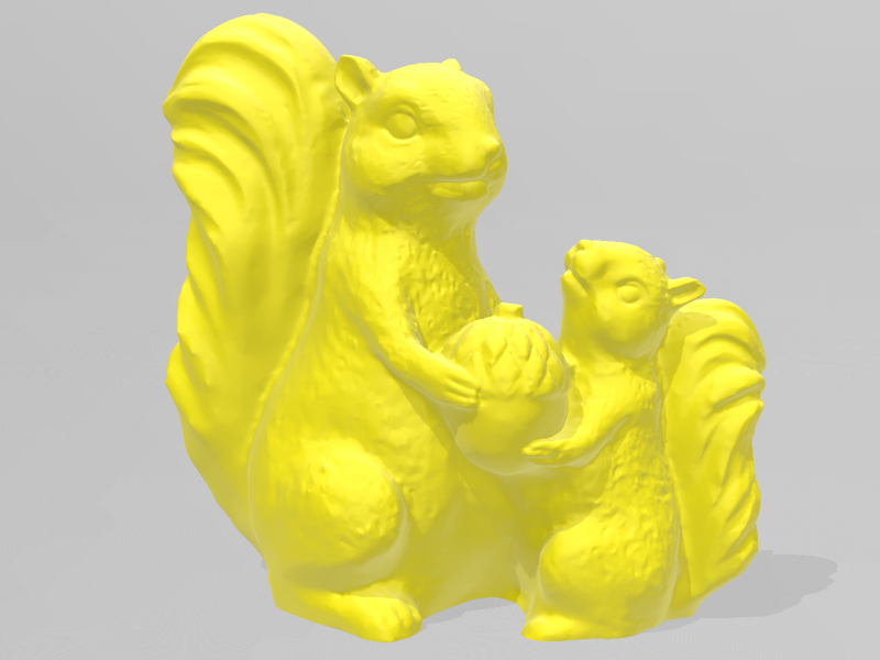 两只松鼠3D打印模型免费STL文件下载-深圳市博易特智能科技有限公司