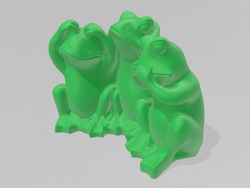 三只聪明的青蛙3D打印模型免费STL文件下载-深圳市博易特智能科技有限公司