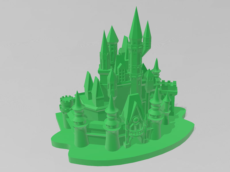 灰姑娘城堡3D打印模型免费STL文件下载-深圳市博易特智能科技有限公司