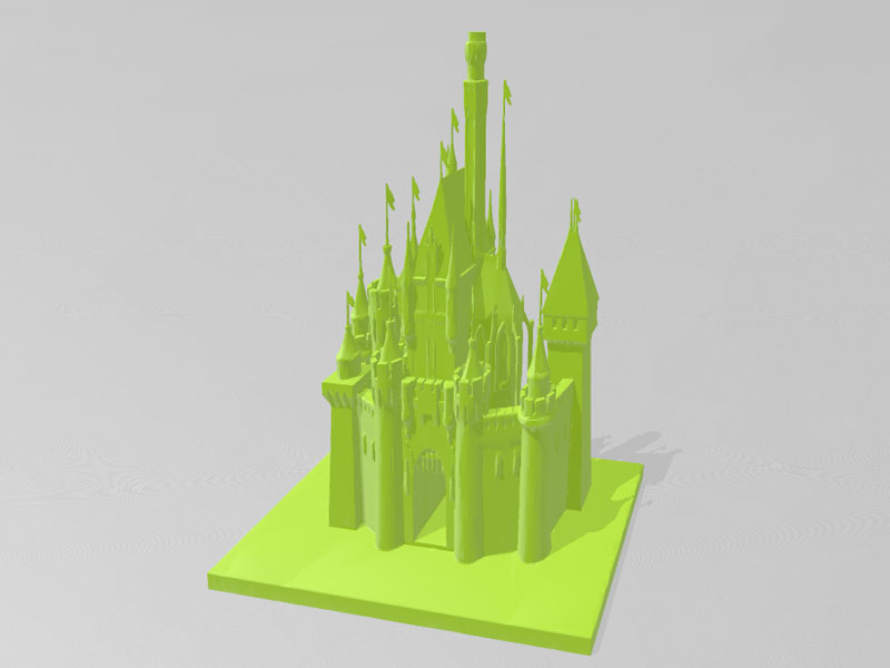 睡美人城堡3D打印模型免费STL文件下载-深圳市博易特智能科技有限公司