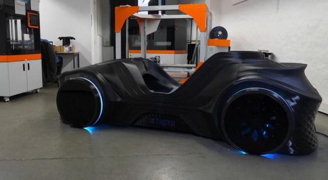 德国BigRep公司制造全3D打印汽车原型 该车仅由14个3D打印部件组成