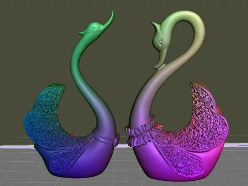 一对天鹅3D打印模型免费文件下载-深圳市博易特智能科技有限公司