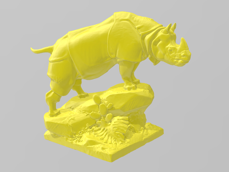 犀牛3D打印模型免费STL文件下载-深圳市博易特智能科技有限公司