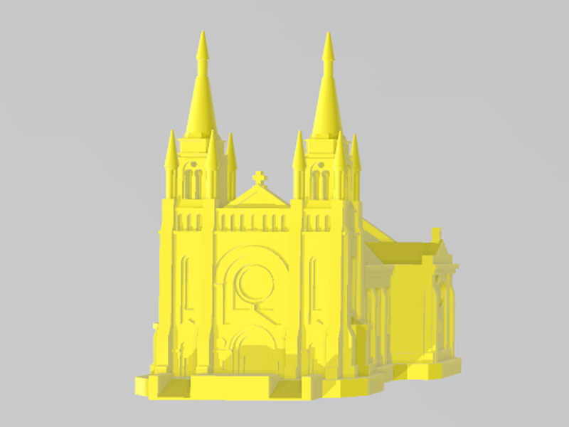 苏福尔斯大教堂3D打印模型免费STL文件下载-深圳市博易特智能科技有限公司