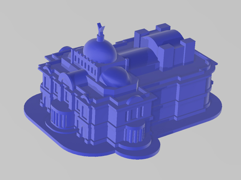 墨西哥国家美术宫3D打印模型免费STL文件下载-深圳市博易特智能科技有限公司