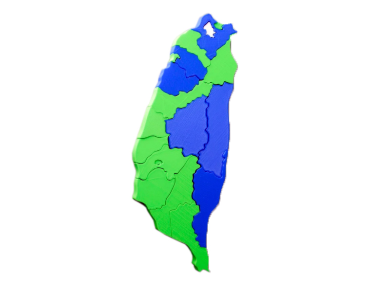 台湾拼图3D打印模型免费STL文件下载-深圳市博易特智能科技有限公司