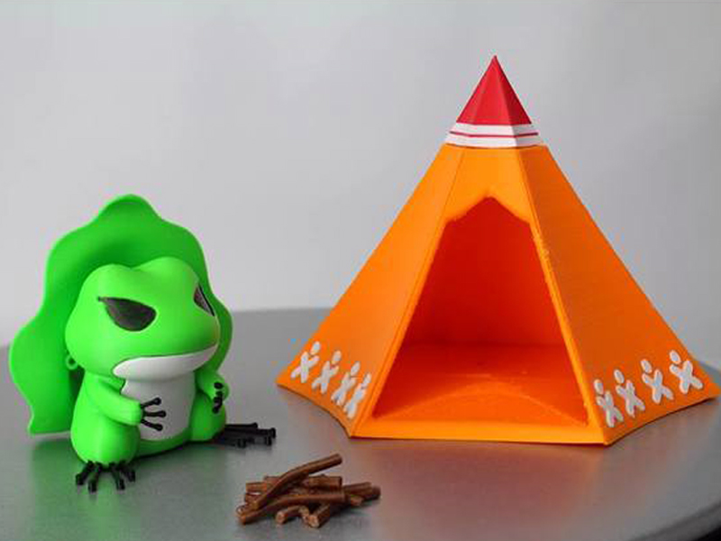 旅行青蛙帐篷3D打印模型免费STL文件下载-深圳市博易特智能科技有限公司