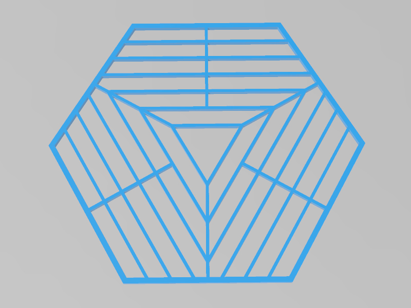 六边形盒盖/杯垫3D打印模型免费STL文件下载-深圳市博易特智能科技有限公司