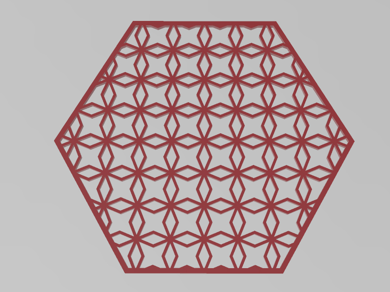 六边形盒盖/杯垫3D打印模型免费STL文件下载-深圳市博易特智能科技有限公司