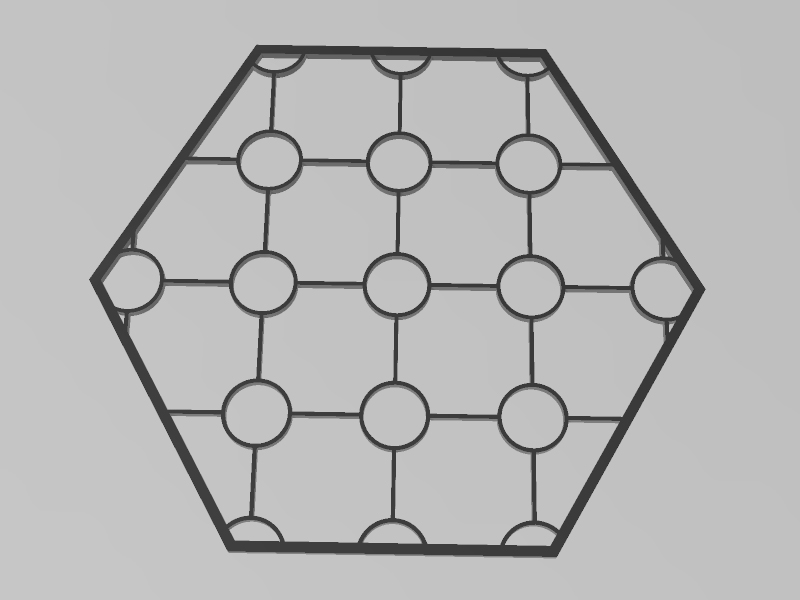 六边形盒盖/杯垫-十字环3D打印模型免费STL文件下载-深圳市博易特智能科技有限公司