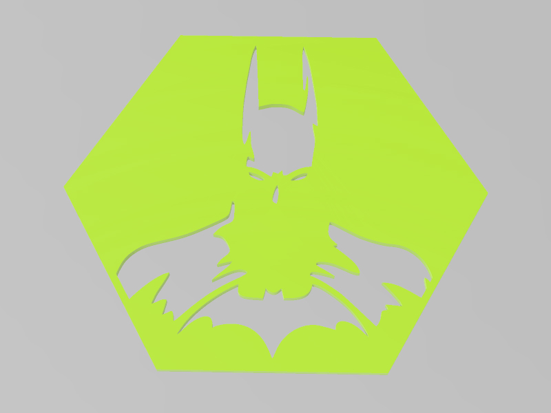 六边形盒盖/杯垫-蝙蝠侠3D打印模型免费STL文件下载-深圳市博易特智能科技有限公司