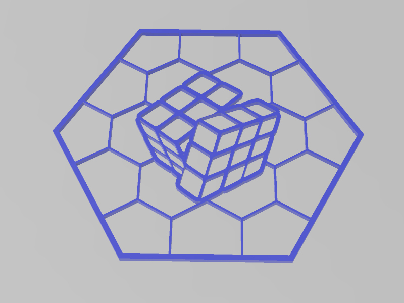 六边形盒盖/杯垫-鲁比克斯立方体3D打印模型免费STL文件下载-深圳市博易特智能科技有限公司